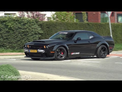 840HP Dodge Challenger SRT DEMON - REVS AND ACCELERATIONS!