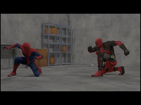 Deadpool vs Spiderman   [Fight Animation]