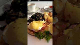Starting a cruise day right with eggs Benedict on the gorgeous MSC Seashore. #travel #food #cruise