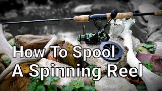 How To Spool An Open Face Spinning Reel / Tangle Free