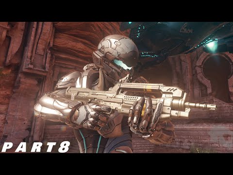 Halo 5 Guardians Walkthrough Gameplay Part 8 - Enemy Lines