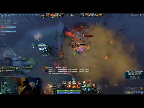 Monkeys-forever Tries to Defend Roshan 1v5 - Dota 2