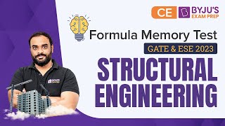 Structure Analysis Formula Revision | GATE & ESE 2023 Civil Engineering (CE) Exam | BYJU'S GATE