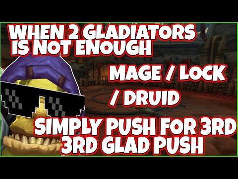 Affliction Warlock Pushing for 3rd Gladiator - Shadowlands Deathbolt Oneshot Experience KEEEEEEEEEEK