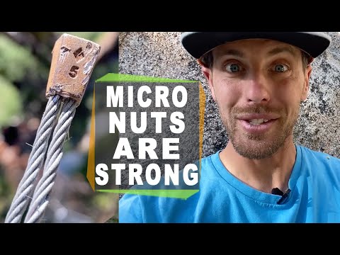 You won't believe how strong micro stoppers are!  Climbing nuts tested in real rock
