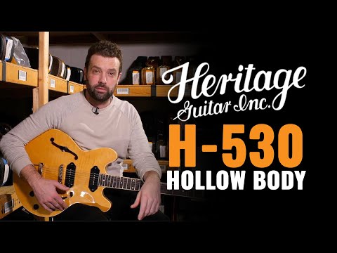 Heritage Standard H-530 Hollow Body Electric Guitar - Ebony image 11