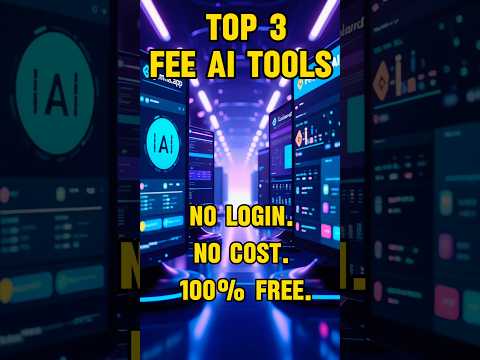 Top 3 FREE AI Tools That Will Blow Your Mind in 2025! 😱 #shorts #ai