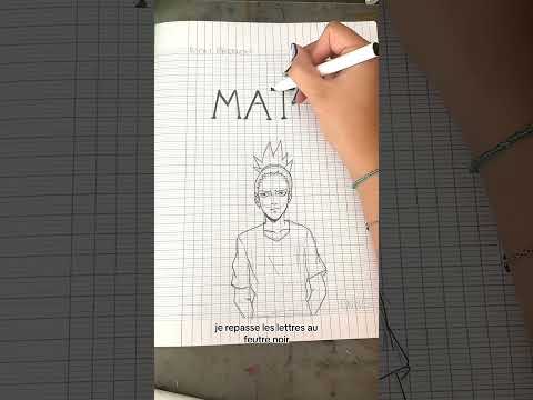 Une nouvelle page de garde pour les maths avec #shikamaru de #naruto #mangaart #dessiner