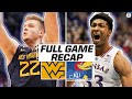 No. 9 Kansas Dominates West Virginia 85-59 | CBS Sports HQ