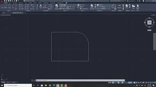 How to make curved edges in AutoCAD 2021
