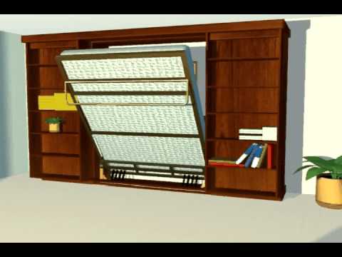 Murphy Bed, Wall Bed, Panel Bed & Library Bed