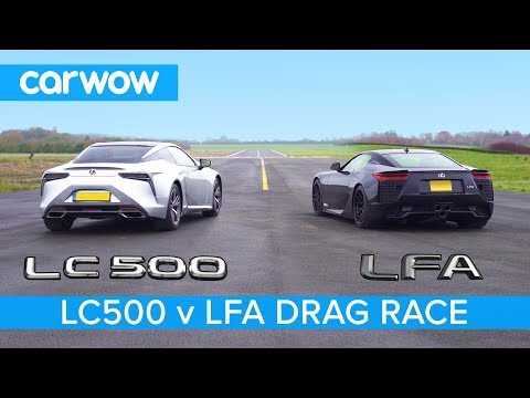 Lexus LFA vs Lexus LC500 - DRAG RACE, ROLLING RACE & BRAKE TEST