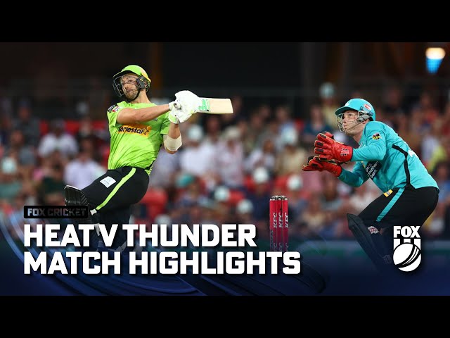 Brisbane Heat vs Sydney Thunder – Match Highlights | 29/12/22 | FOX Cricket