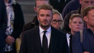 Emotional David Beckham Bows Head to the Queen