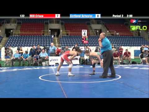 Junior 132 - Will Crisco (Connecticut) vs. Cortland Schuyler (Pennsylvania)