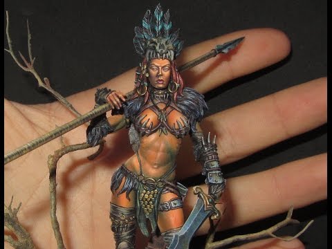 How to paint a 75mm figure - Savage Beauty Black Sun - Trailer
