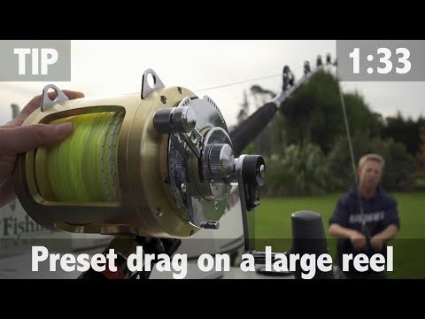How to Preset Drag on a Large Fishing Reel