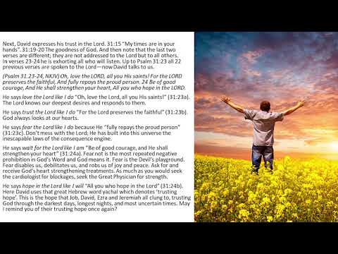 TELL THE LORD YOU NEED & TRUST HIM--That's How We Can Express Our Love to The Lord