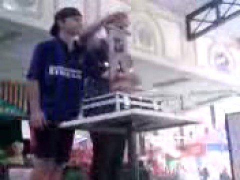 Me getting the arm guillotine done