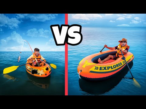 Cheap Boat vs Expensive Boat – Extreme Overnight Survival