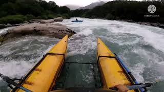 Download lagu Rowing a cataraft down the Terminator rapid | Futaleufu river mp3