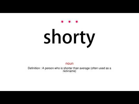 How to pronounce shorty - Vocab Today