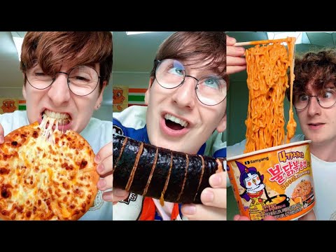 (FULL COMPILATION) Day 1-150 of ONLY Eating Food From a Korean Convenience Store!