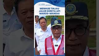 Tinjau Percepatan Penyelesaian Jalur Kereta Api Maros-Mandai, Menhub: Ada Kendala Pembebasan Lahan