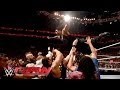 Roman Reigns Sparks A Chaotic Brawl With Triple H Raw March 28 2016