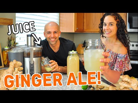 Homemade GINGER ALE with Ginger JUICE (Spicy Ginger Beer Recipe!)