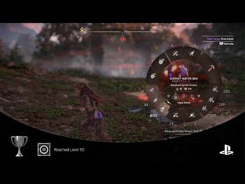 Horizon Forbidden West: Reached level 50 Trophy