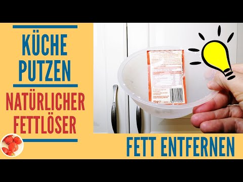 Genialer Trick: Küche putzen mit natürlichem Fettlöser | Fett von Küchenschränken leicht entfernen