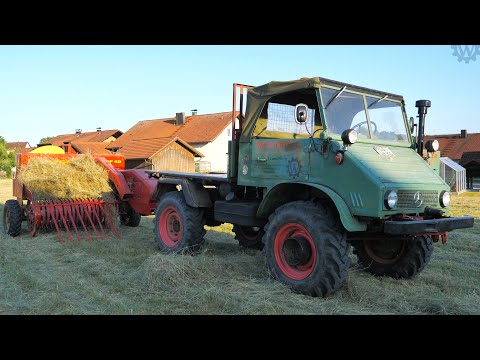 Katastrophe: Unimog 411 beim Heupressen versagt diesmal... Fendt hilft!