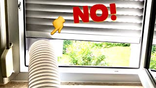 Super! Abluftschlauch Fensterdurchführung Rollo Klimaanlage Klimagerät DIY AirLock Hot Air Condition