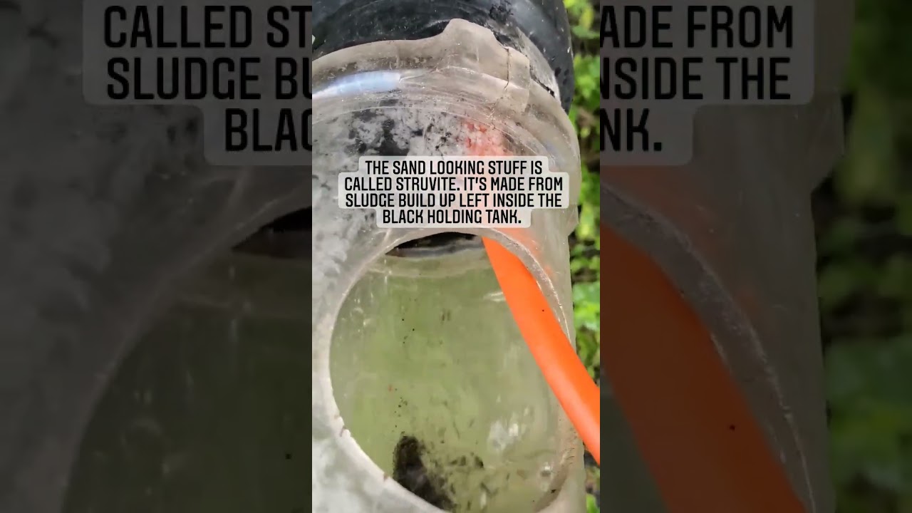 RV Grey Water Tank Cleaning and Struvite Removal