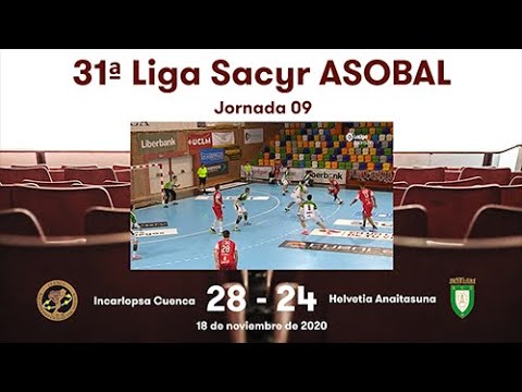 31ª Liga Sacyr ASOBAL J09: Incorlapsa Cuenca - Helvetia Anaitasuna 28-24