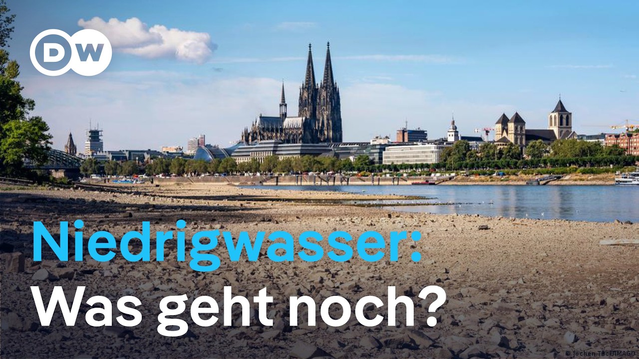 Das Niedrigwasser bringt die deutsche Wirtschaft ins Wanken