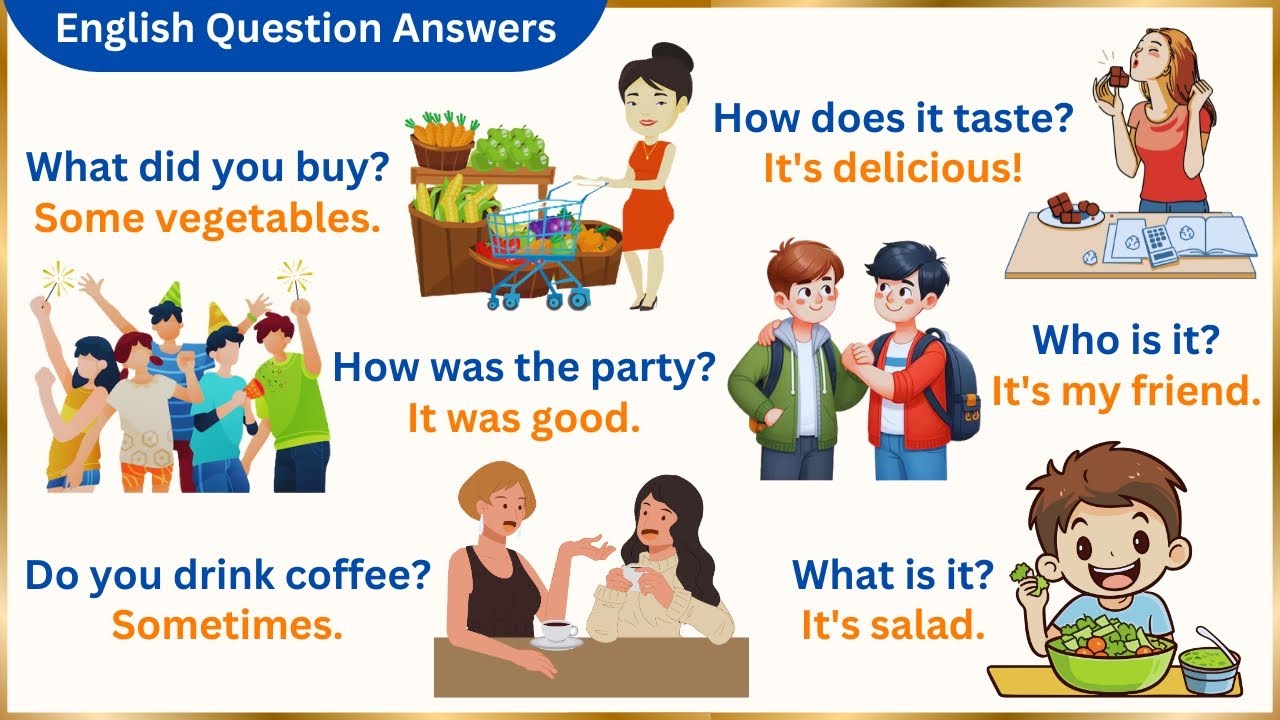 Daily Use English Question Answers | Fun Learning Question Answers | Daily use English sentences