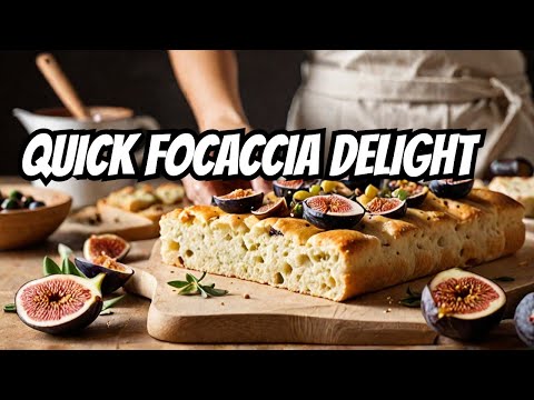 Make DELICIOUS Fig Olive and Rosemary Focaccia in 30 Minutes!