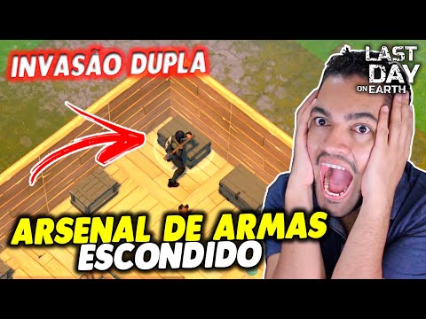 ARSENAL DE ARMAS ESCONDIDO NA INVASÃO DUPLA - Last Day On Earth