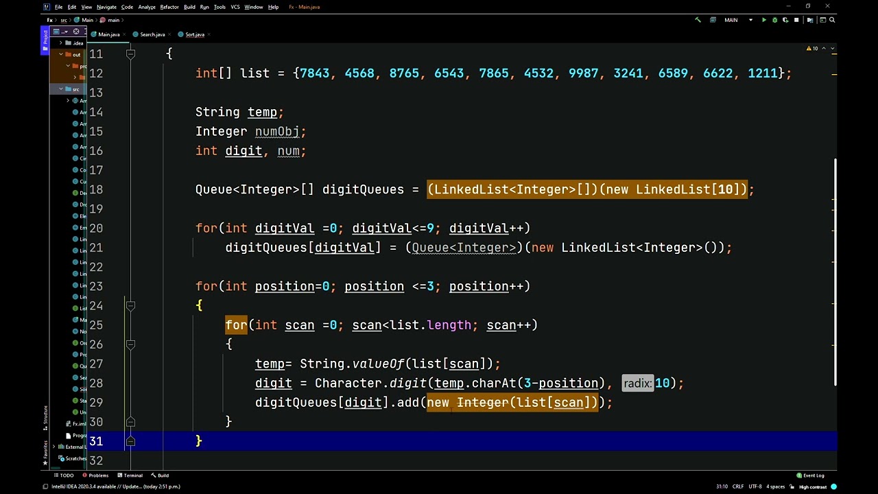 Java Radix Sort Generic Sorting Algorithms Part 2 -  Data Structures
