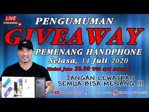 PENGUMUMAN PEMENANG GIVE AWAY ALA BOB BEE BUILDER 14 JULI 2020