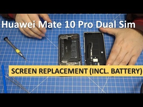 Huawei Mate 10 Pro Dual Sim - Screen Replacement (incl. battery) | Disassembly | Teardown Guide