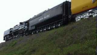 preview picture of video 'Union Pacific 844 Camden, AR April 14, 2012'
