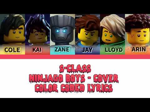 [AI COVER] Ninjago boys– "S-Class" ( orig. by Stray kids) | Fan Made | COLOR CODED LYRICS