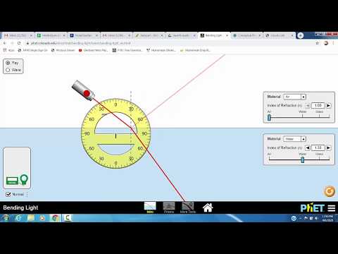 Phet Refraction Prelab