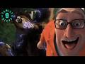 The Bear Faces Off Against The Exterminator Over The Hedge