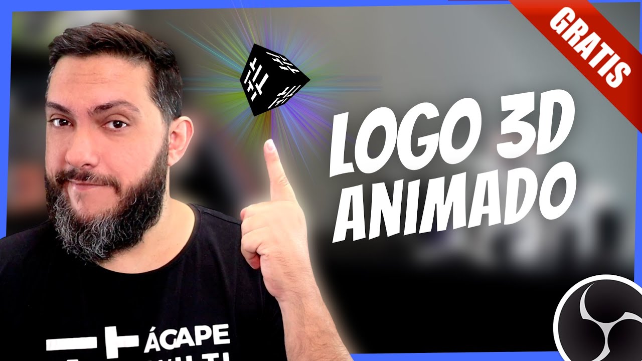CRIE UM LOGO 3D ANIMADO[100% online e GRATIS!] Criando e Inserindo no OBS