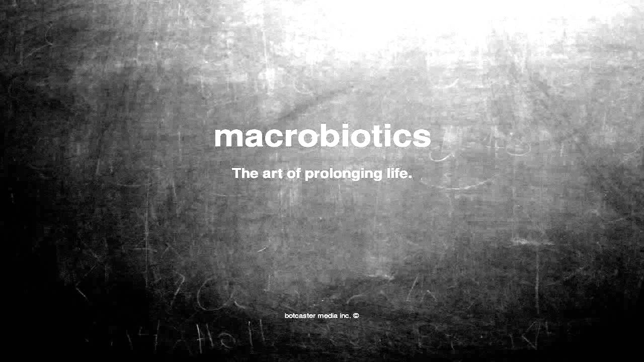 What does macrobiotics mean