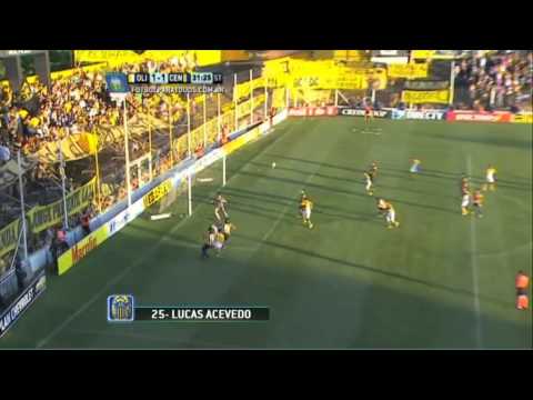 Gol de Acevedo. Olimpo 1 - Rosario Central 1. Fecha 17. Primera División 2014. FPT